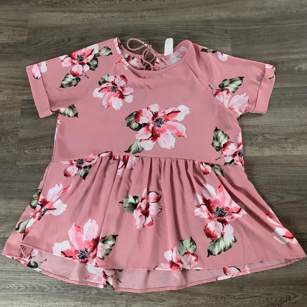lara pink flower top